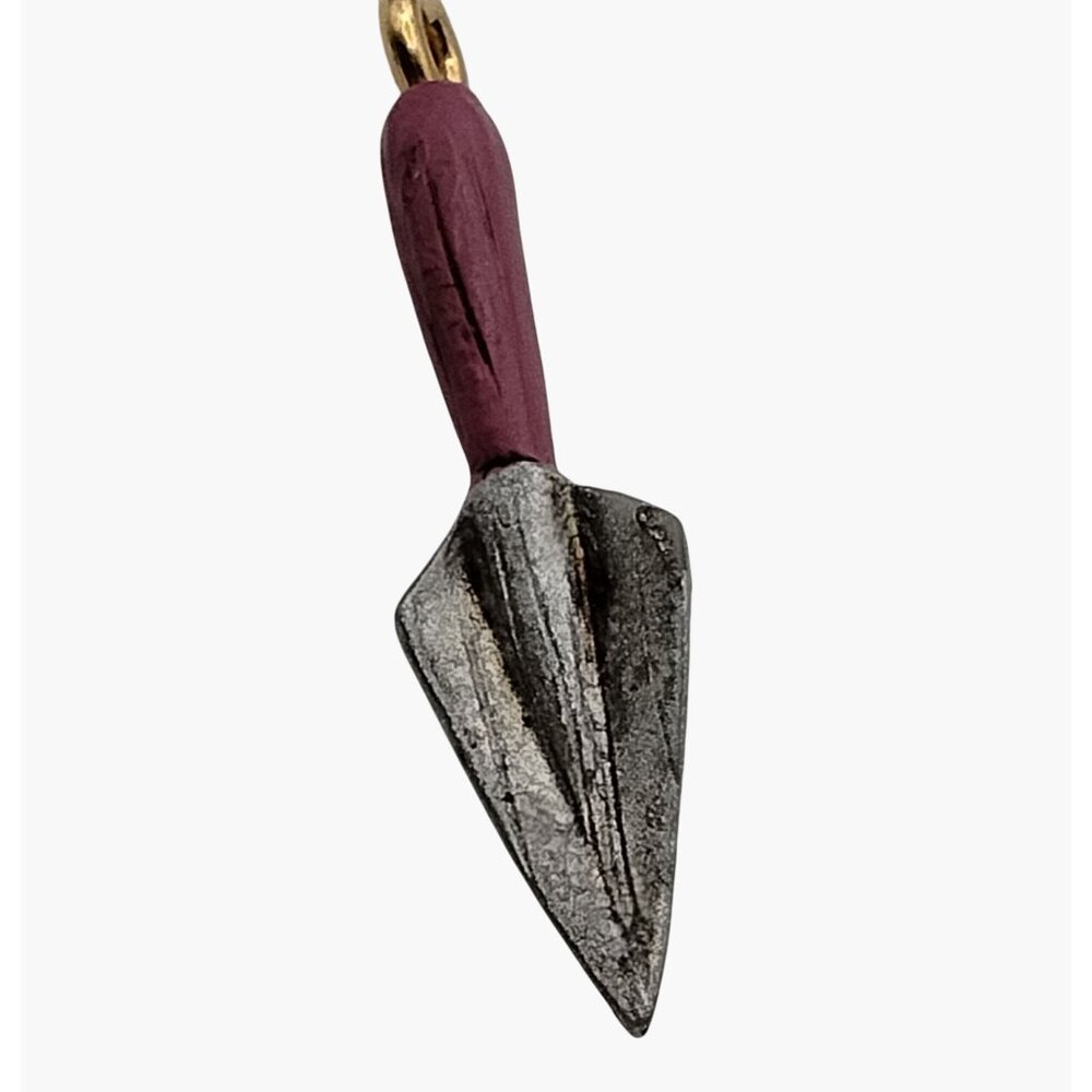 Miniature Garden Spade Charm Pink Handle Hand Trowel
